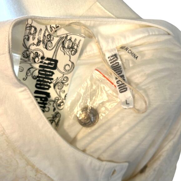 Mono Reno Elegant Cream Lace Button-Up Knit Cardigan Women’s Size Large NWT - Picture 2 of 8